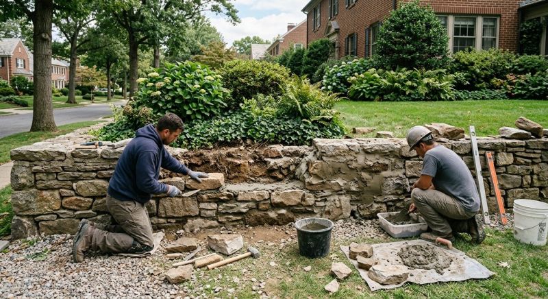Rock Wall Repair in Cleveland, OH