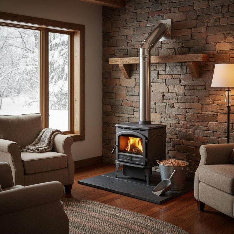 Wood Burning Stove Installation